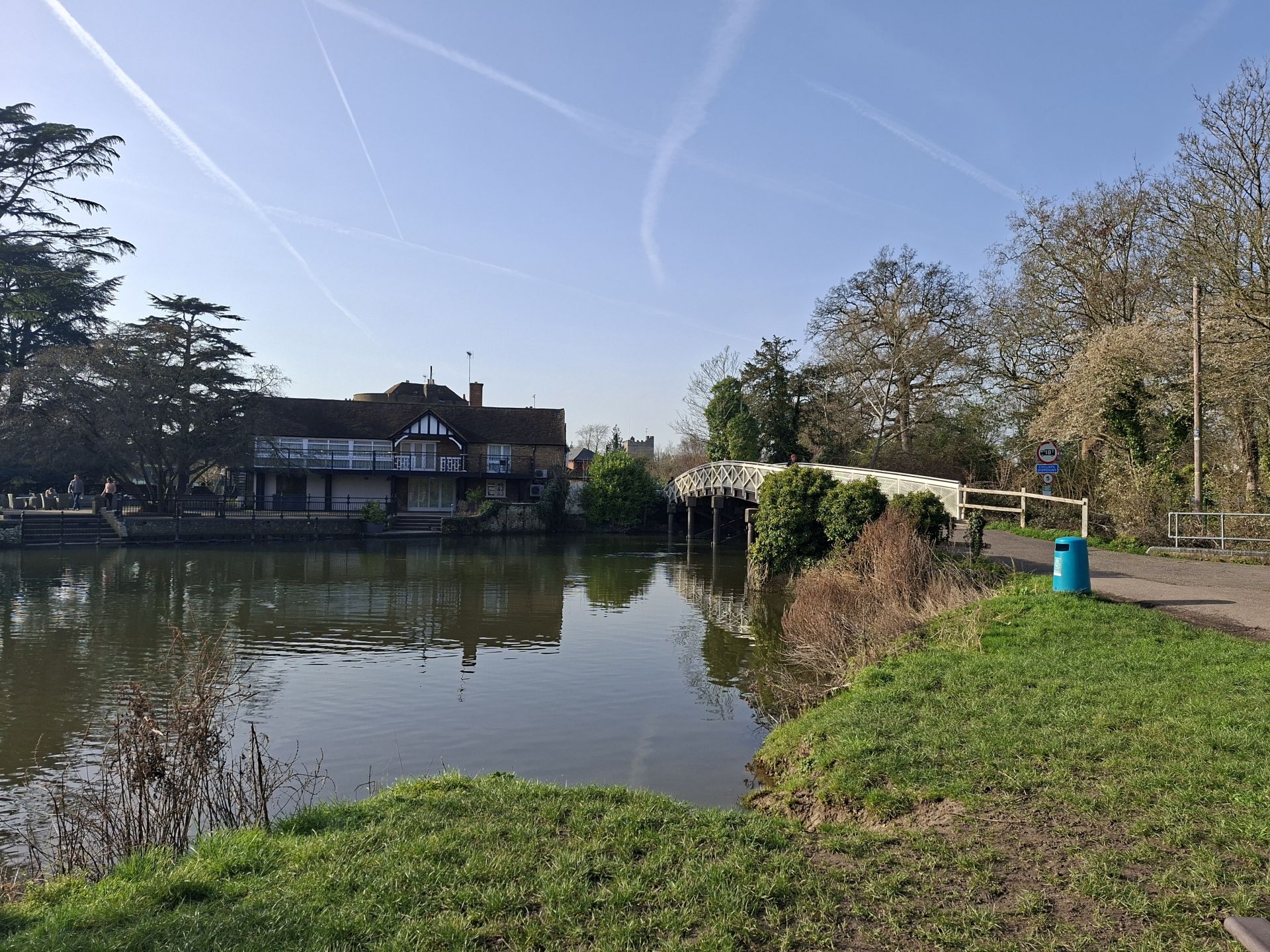 Odney club from river